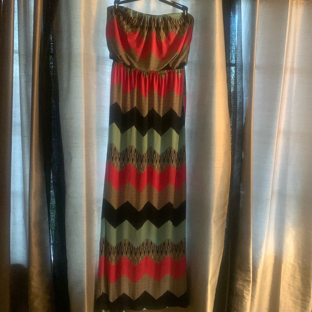 Strapless summer dress